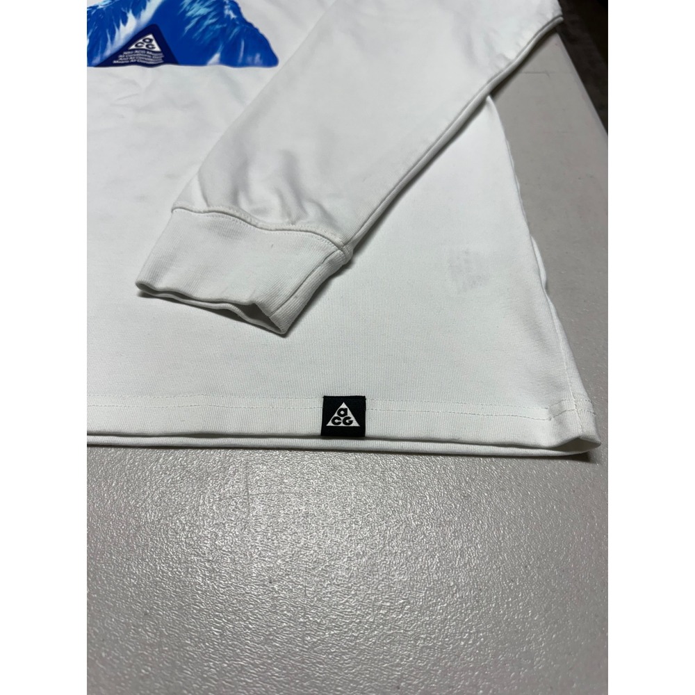 ACG NIKE MENS WHITE LONG SLEEVE SHIRT SIZE MEDIUM - Picture 3 of 8